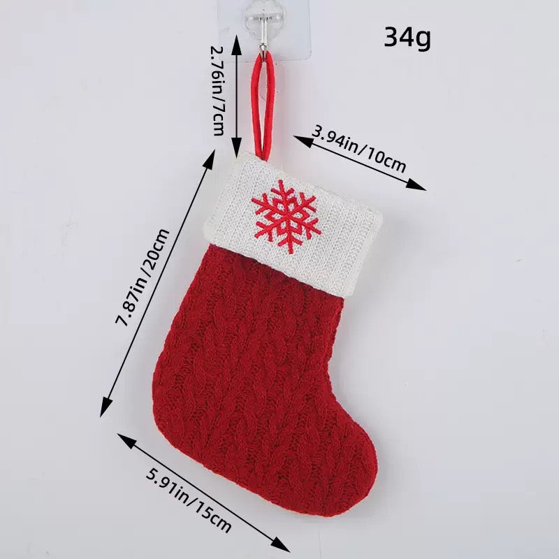 Xmas Knitted Stocking Ornament