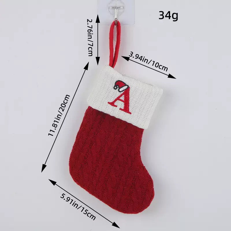 Xmas Knitted Stocking Ornament